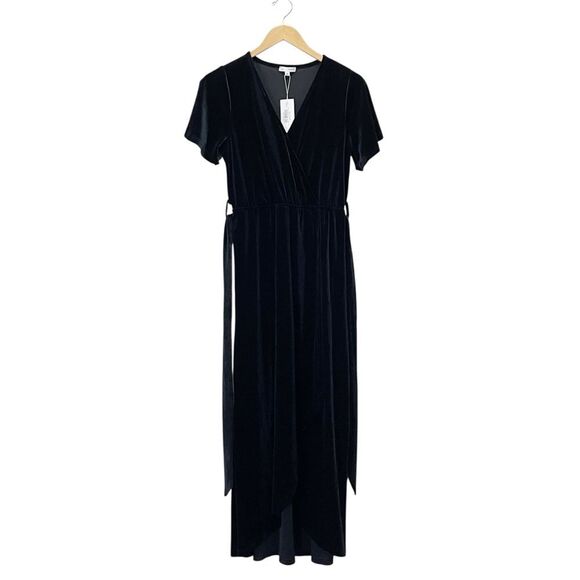 NWT Baltic Born Nadine Velvet Midi Dress Black Size Medium Party Wedding Holiday - Picture 4 of 14